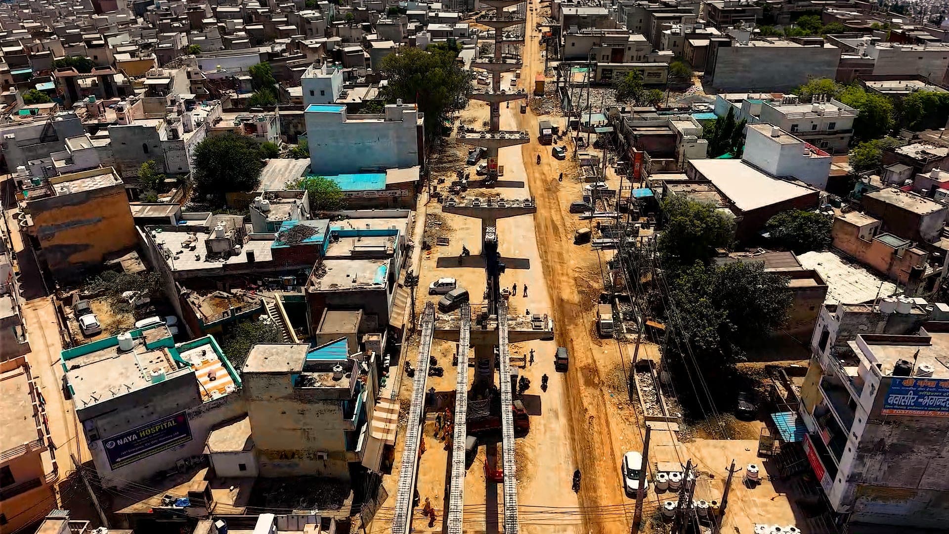 Public Works Department — Construction of Elevated Road — site view 3