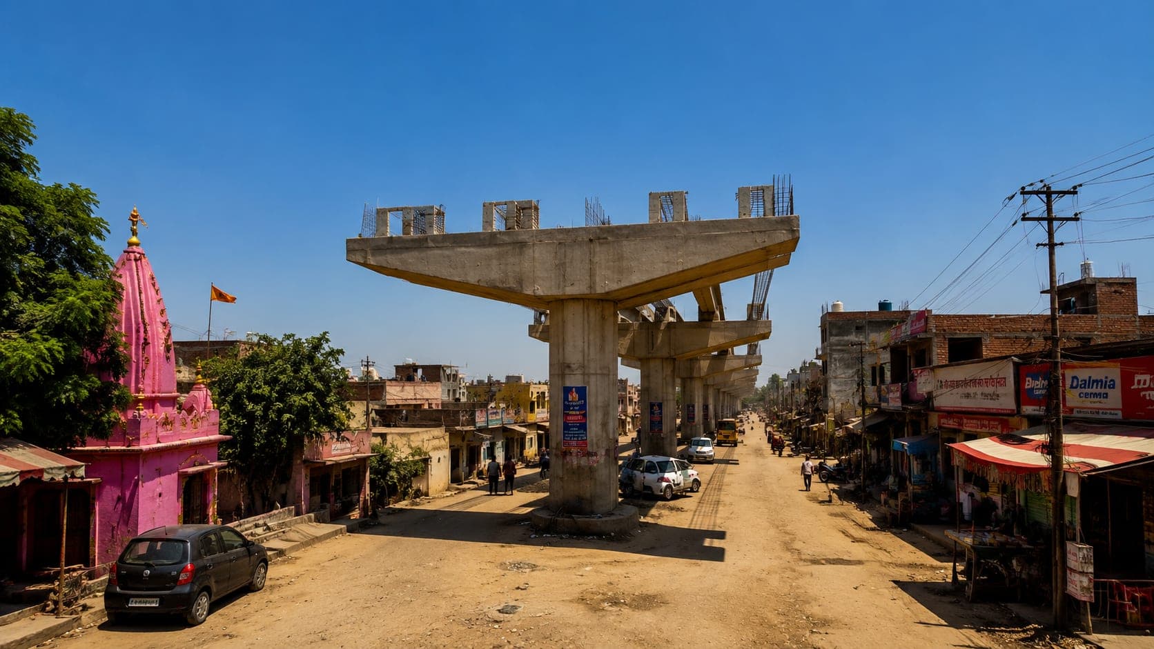 Public Works Department — Construction of Elevated Road — site view 5