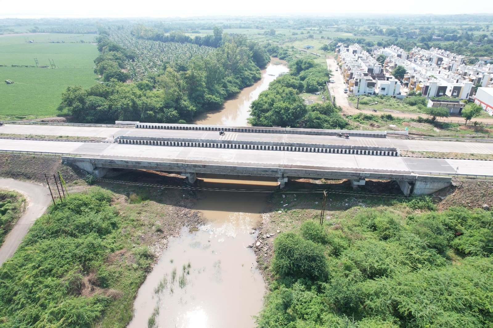 National Highways Authority of India — Construction of Four Laning of NH-8E, Mahuva–Kagavadar — site view 1