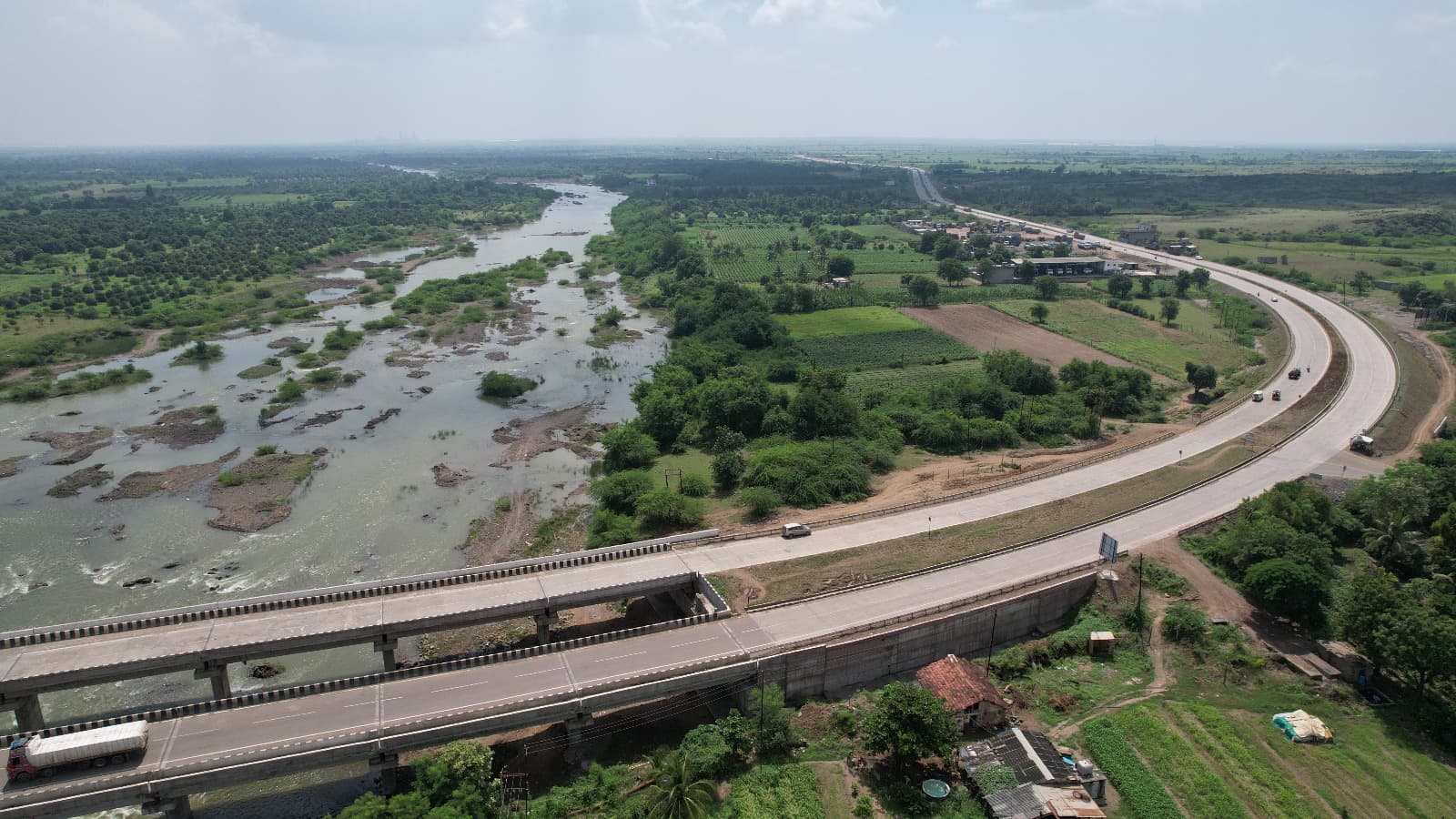 National Highways Authority of India — Construction of Four Laning of NH-8E, Mahuva–Kagavadar — site view 4